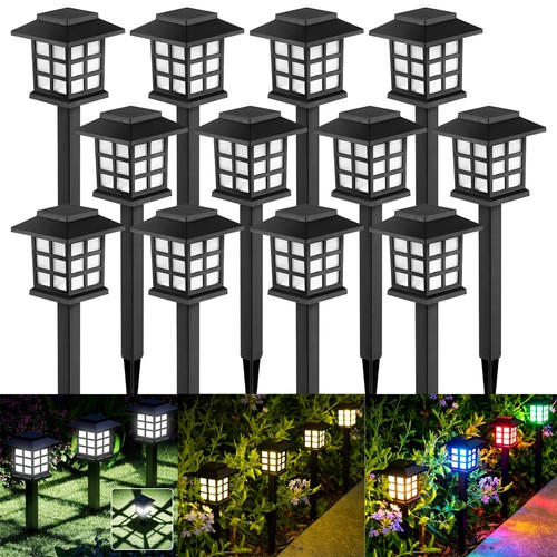 12pcs solar stake lights - 2-12pcs,