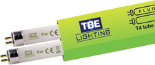 TBE LIGHTING T4 6W Fluorescent Tube Lamps 232Mm - 2 Pack of CFL Bulbs - G5 2-Pin