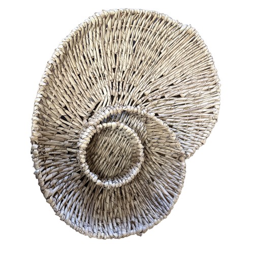 Decorative wicker boho basket - wicker,