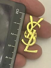 Designer YVES SAINT LAURENT  YSL Logo - RARE VINTAGE PIN - Brooch  Uk