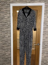 RUTH LANGSFORD STRETCH JUMPSUIT in BLK/GREY ANIMAL PRINT SIZE  12T BRAND NEW
