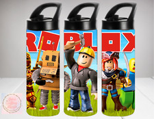 Roblox 16oz Kids Water Bottle Stainless Steel Flip Top Tumbler Fun!