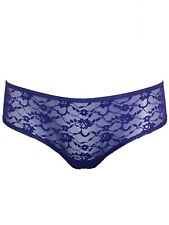 La Senza  size 10 Brazilian Lace front knickers panties briefs stretchy Purple