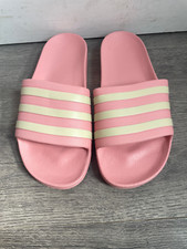 Womens Ladies Shoes Pink ADIDAS ADILETTE AQUA SLIDERS Flip Flops EU 39 UK 6