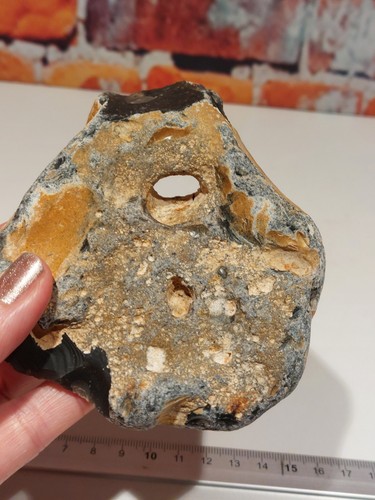 Natural hag stone flat - hag,