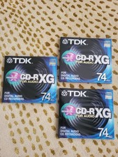 NEW TDK CD-R XG 74 Digital Audio Music  Blank Recordable Disc 74 MINS CD -X3