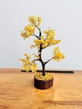 Tree of Life Yellow Citrine Agate  - Gift/Decoration