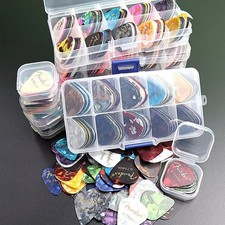 100PCS Guitar Picks Acoustic Electric Plectrum Mixed Assorted Colors with Case