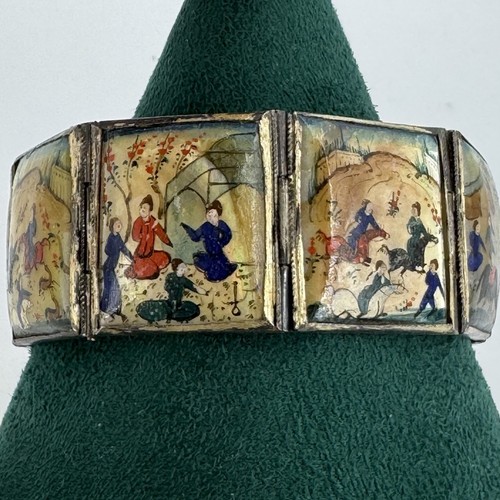 Antique persian story bracelet - antique,