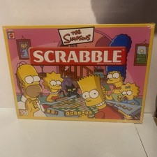 The Simpsons SCRABBLE Family Board Game (Mattel 2005) Brand New Sealed BNIB