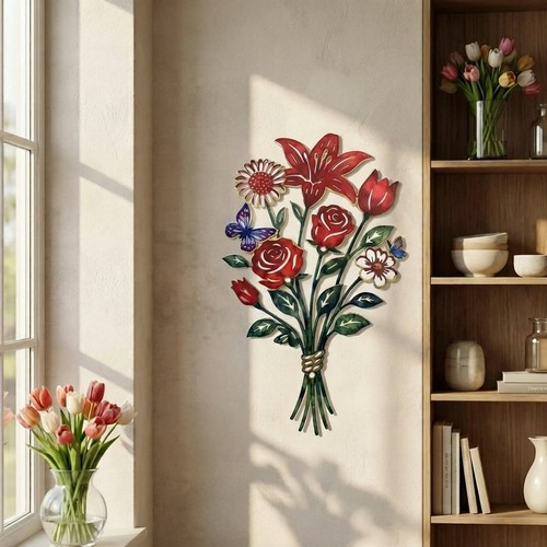 Charming 15x9 metal flower - 15x9,