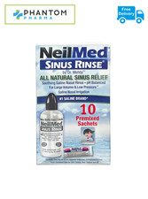 NeilMed Sinus Rinse Starter Kit With Bottle + 10 Premixed Sachets