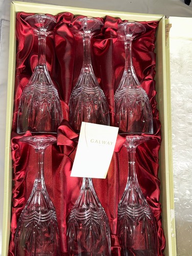 Galway crystal wine glasses - wine,