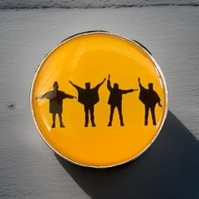 The Beatles HELP  Round Metal