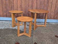 3 x teak side table garden