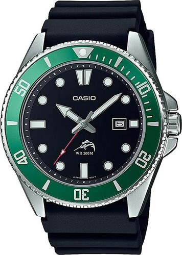 Casio mdv106b 1a3 men green - casio, mdv106b-1a3