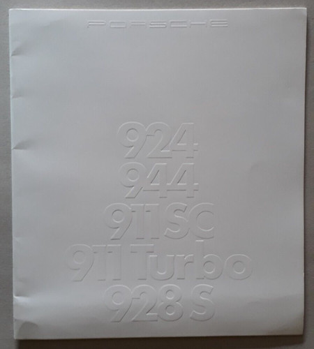 Porsche range brochure 1982 - range,