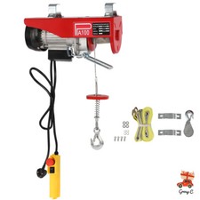 100kg Electric Pulley Crane Scaffold Hoist Winch Workshop Garage Cable Lift