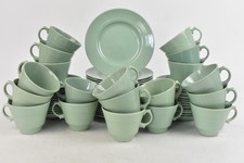 Woods Ware Beryl Vintage Green Earthenware 1940's Tableware x64 Piece Set 