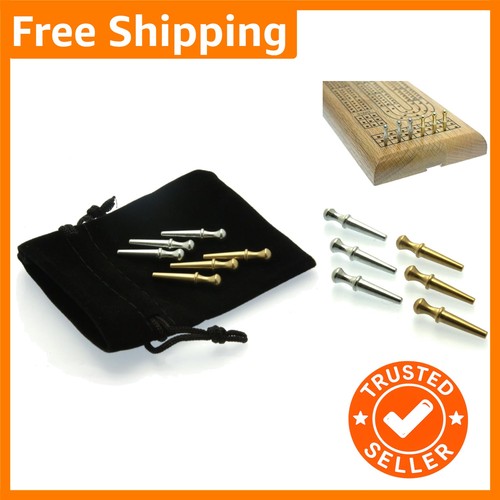 Tapered metal cribbage peg set - cribbage,