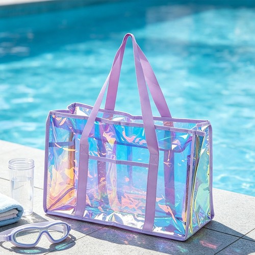 Tpu laser beach tote bag - tpu,