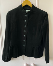 Next Velvet Jacket UK 16 Black