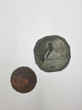 Two Metal  Printing Plates antique photographic archival historic obejects