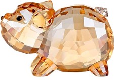 Gold Crystal Pig Figurine