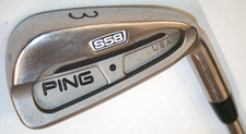 Ping S58 3 iron with Ping AWT stiff flex steel shaft - black standard lie