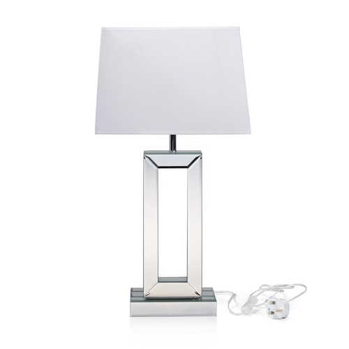 Mirrored table lamp - table, shade