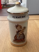 Vintage 1987 M J Hummel Switzerland Turmeric spice Jar inc original content SR13