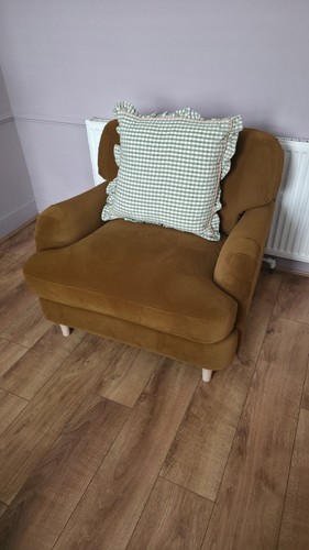 Armchair cinnamon colour - armchair,