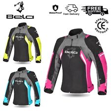 Women Motorcycle Textile Jacket Ladies Motorbike Touring Waterproof Elbow Armour