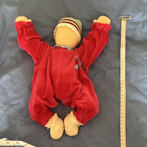 Rag cloth doll red outfit - &,