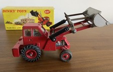 Vintage Dinky No.437 MUIRHILL 2-WL LOADER Red Taylor Woodrow - Box Lid Only