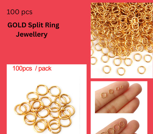 Gold 5mm jump ring solid - gold,
