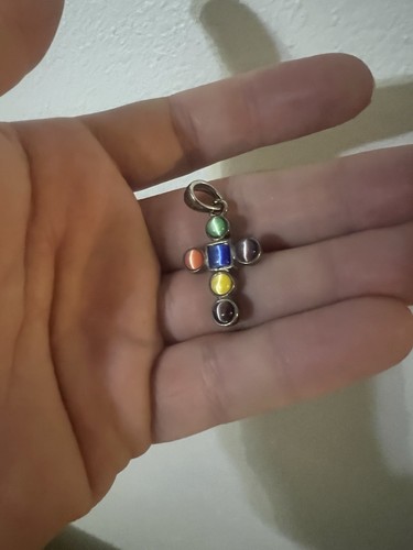 Small silver and colorful - small,