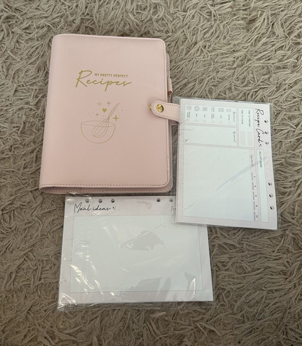 Pink recipe ring binder - ring,