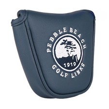 Blue Pebble Beach Golf Mallet Putter Head Cover for Center Shaft Putters