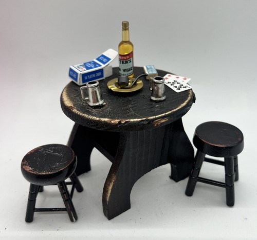 Dolls house old pub - , table