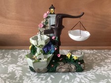 YANKEE CANDLE Fountain Hanging Wax Tart Burner/Warmer - Floral Flower Design