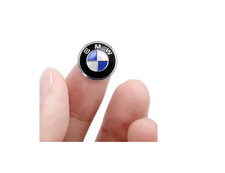 2 x BMW 11mm Logo Stickers