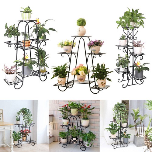 Multi tiers metal flower plant - multi-tiers,