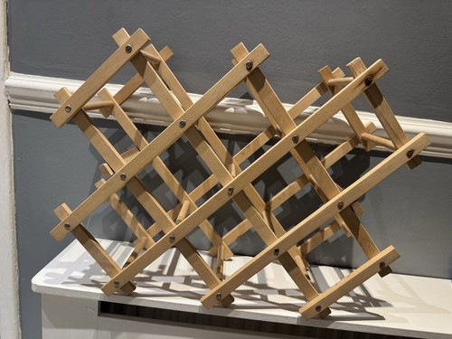 Vintage wooden folding - wooden, wine