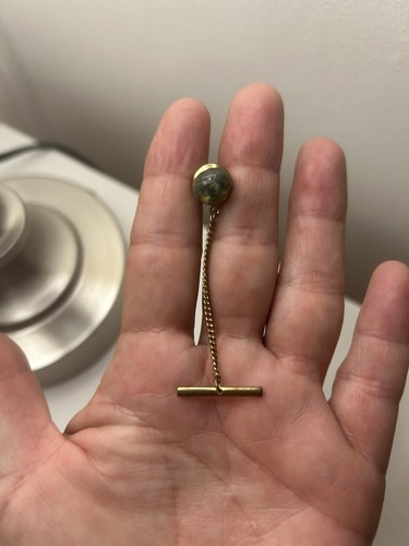 Vintage gold tone tie tack