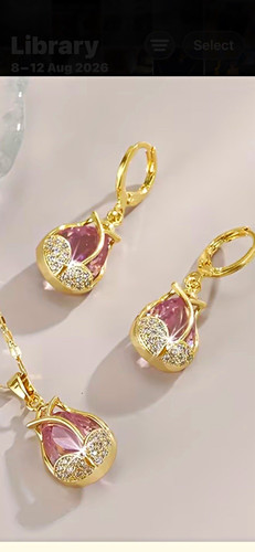 Yellow gold plated pendant - yellow,