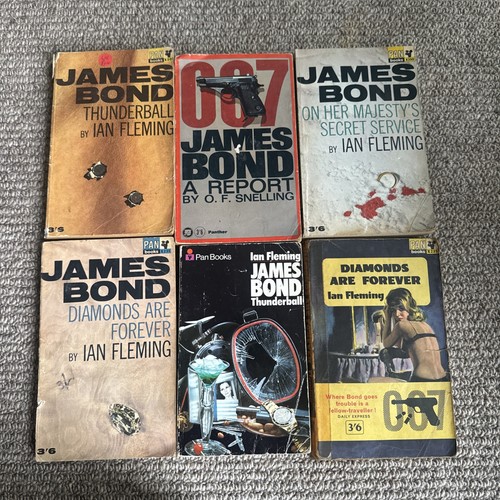 Vintage james bond books - vintage,