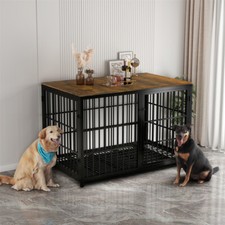 Rustic Wooden Dog Crate Pet