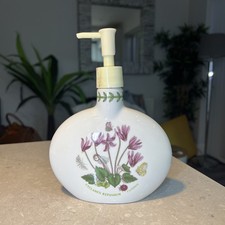 Portmeirion Botanic Garden Oval Lotion/Soap Dispenser (Cyclamen) 7.5 Inch - Used
