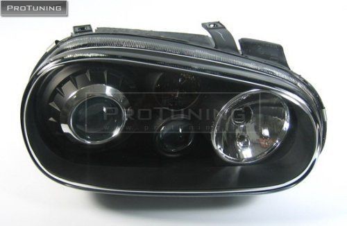 R32 black project headlights - r32,